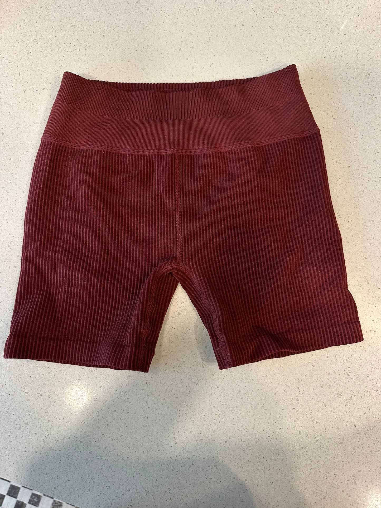 While On Earth Ribbed Shorts - small