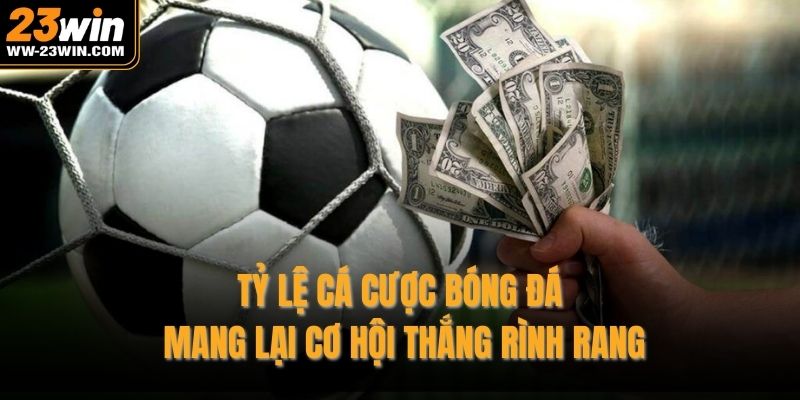 Tỷ lệ cá cược bóng đá mang lại cơ hội thắng rình rang